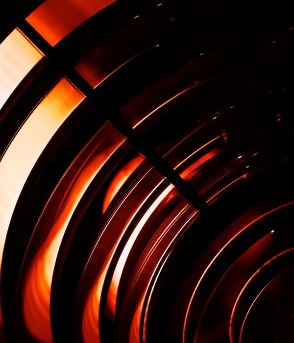 Abstract glowing lines representing internal energy and stability